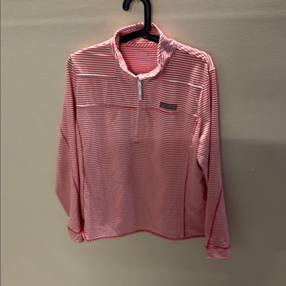 Vineyard Vines Red and White Striped Pullover performance - Picture 4 of 4
